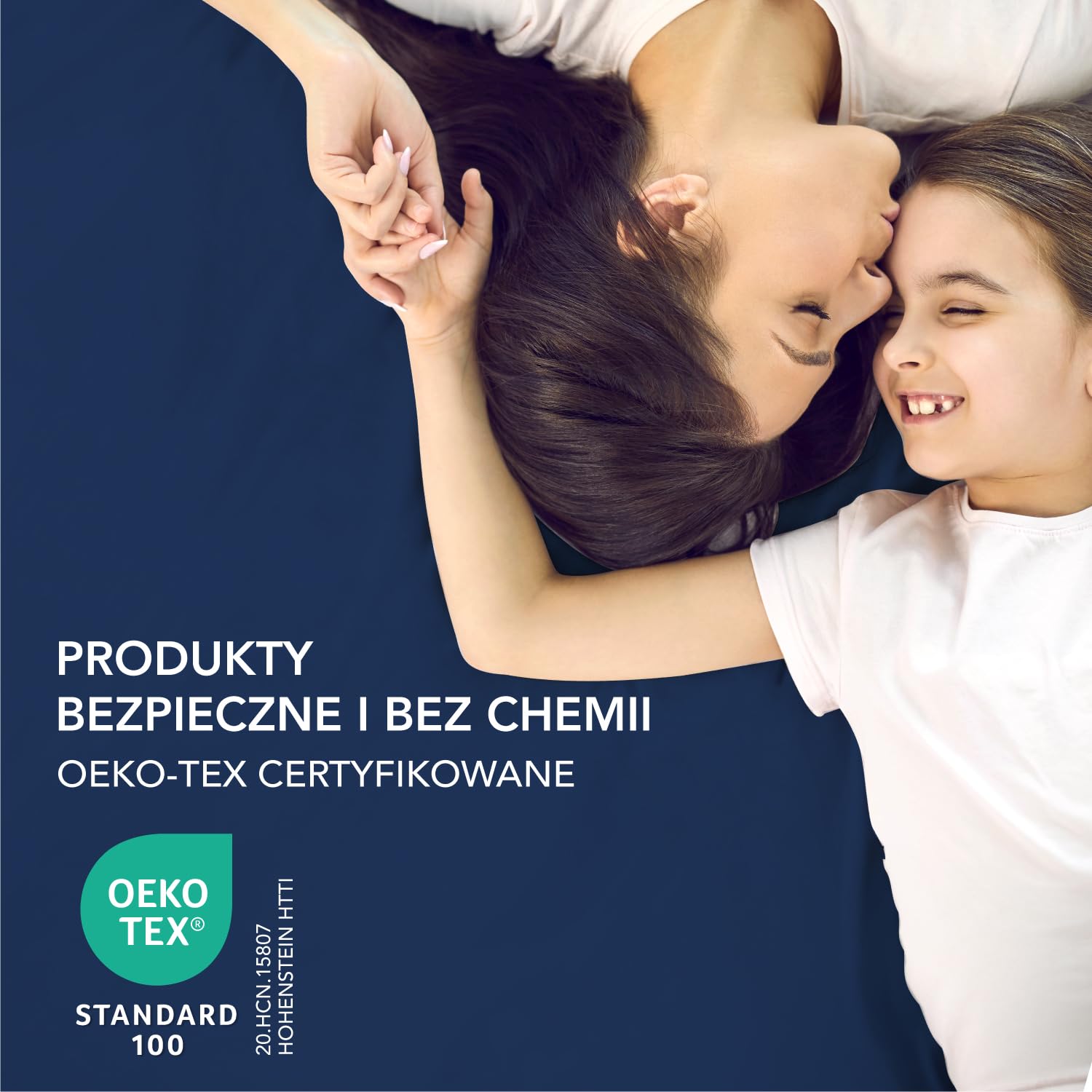 Dreamzie Prześcieradło 100x200 Nakładka 35 cm na gruby materac - 100% mikrofibra - Granatowy, Certyfikat bez substancji chemicznych (Oeko TEX), Prześcieradło z gumką