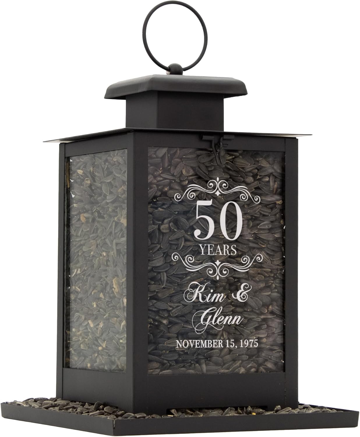 Personalized Bird Feeder, Wedding for Couples, Custom Anniversary Home and Garden Outdoor Decor, 25th, 50th Wedding Anniversary