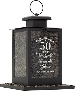 28 Collective Personalized Bird Feeder, Wedding for Couples, Custom Anniversary Home and Garden Outdoor Decor, 25th, 50th Wedding Anniversary