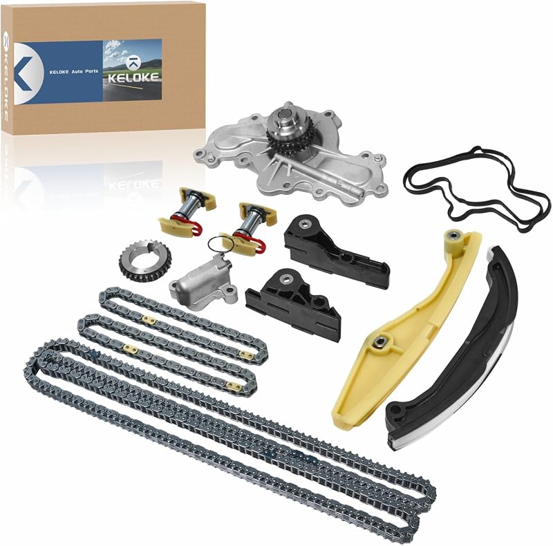 Kit de corrente de distribuição com bomba d’água keloke para Ford e Lincoln