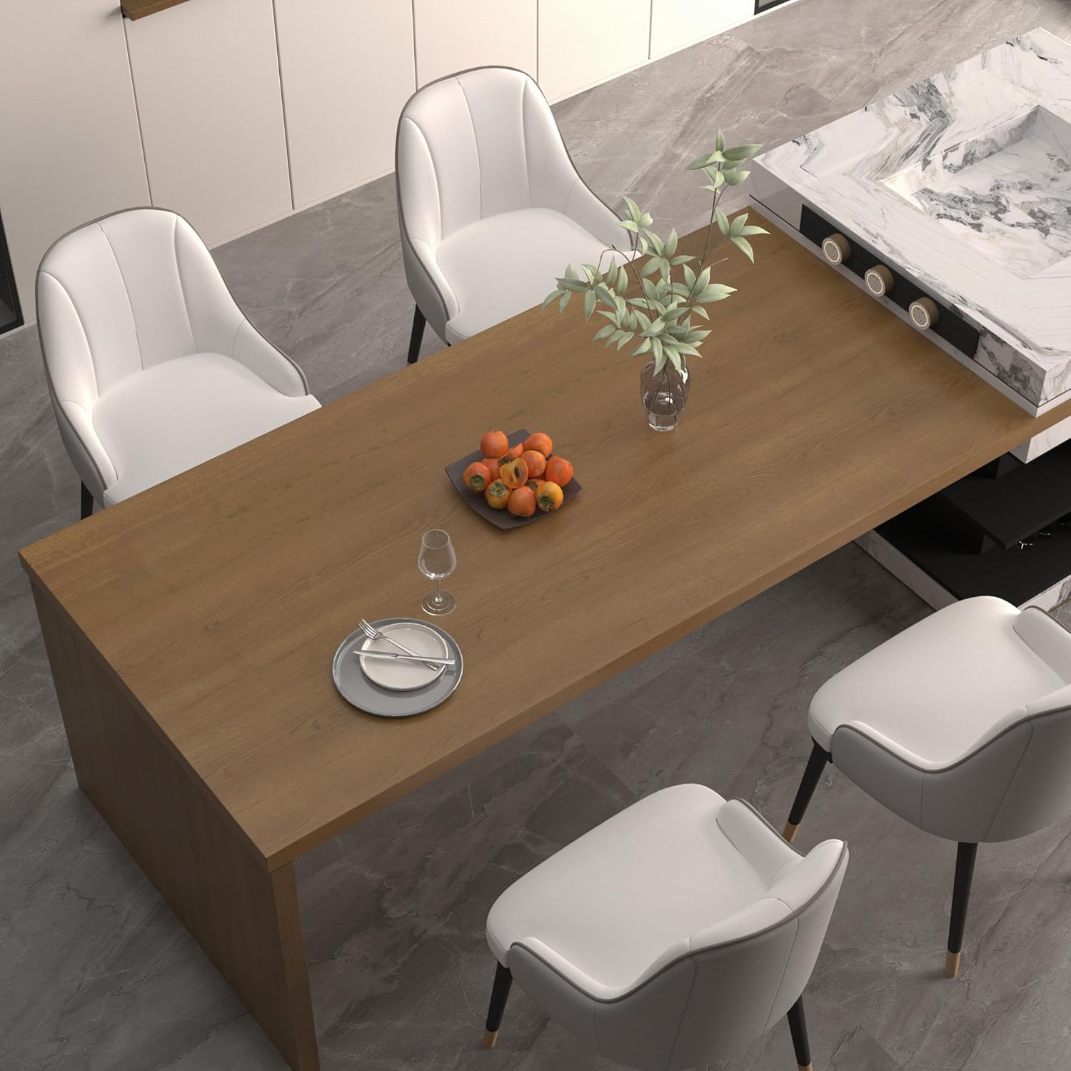 JSEVEM Brown Wood Grain Contact Paper Thicken Wooden Peel and Stick Wallpaper Waterproof Faux Wood Vinyl Wrap Self Adhesive Removable Wall Cover for Countertops Cabinets Shelf Furniture 16"×354"