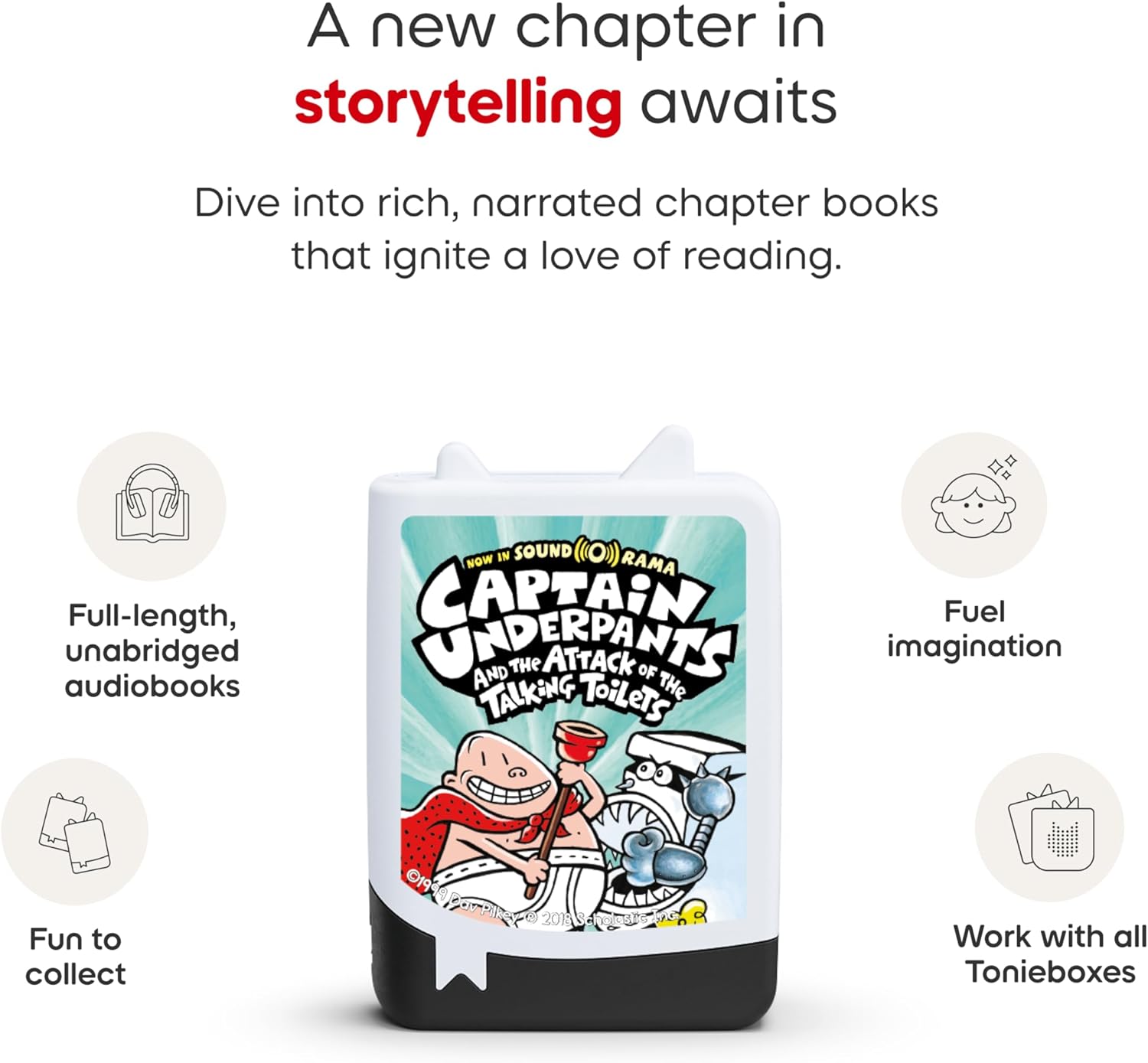 Tonies Captain Underpants Audiobook Set - 4 Pack