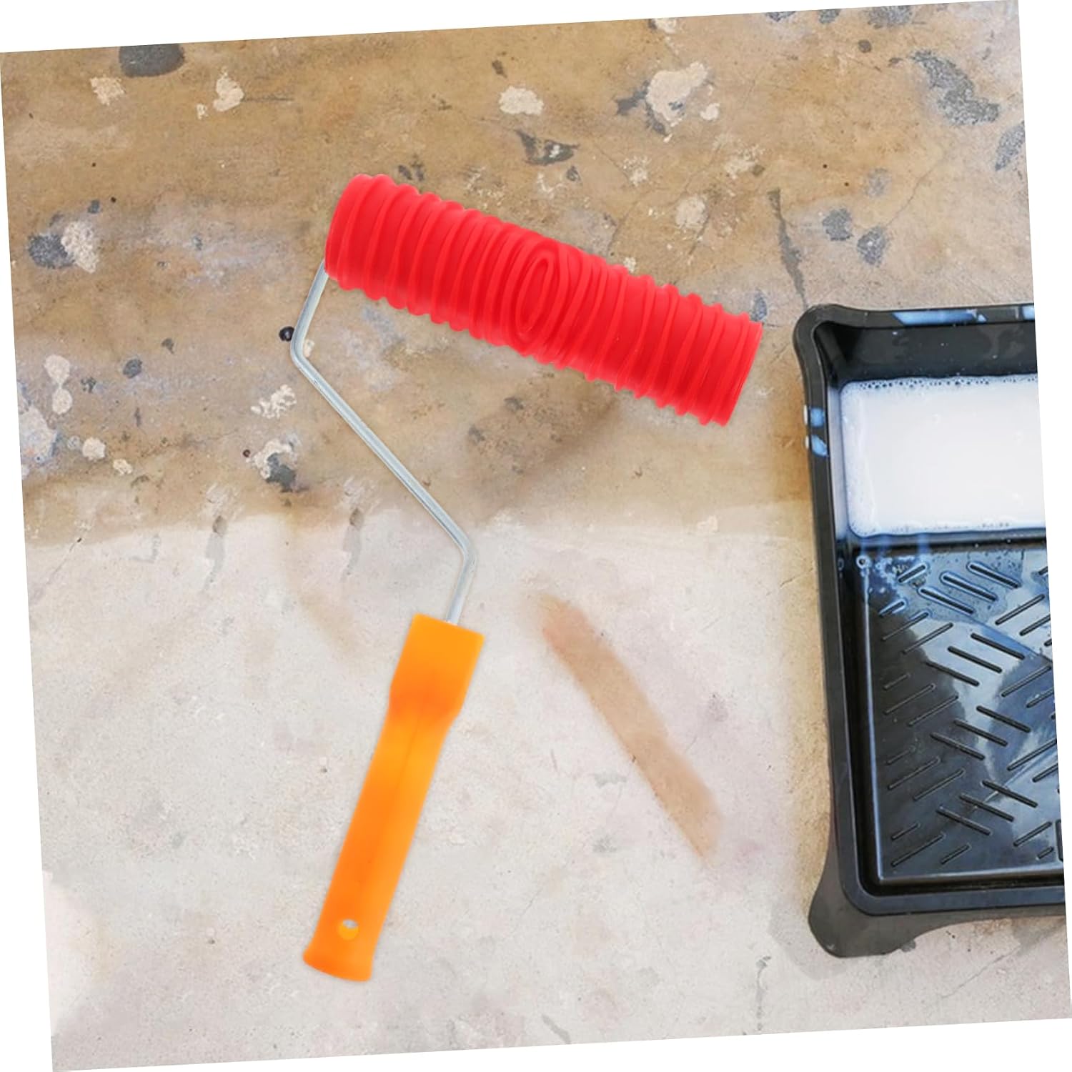 Uonlytech 6Pcs Durable Paint Roller Frame with Efficient Coverage Color Roller for Wall Decoration Lightweight Brush Holder for and Even Application