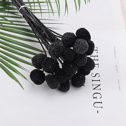 Miniatura 5 de MLSG Ramo de flores secas naturales, 20 unidades, color verde claro, flores secas de 16 pulgadas, ramo de arreglos florales para jarrones bohemios