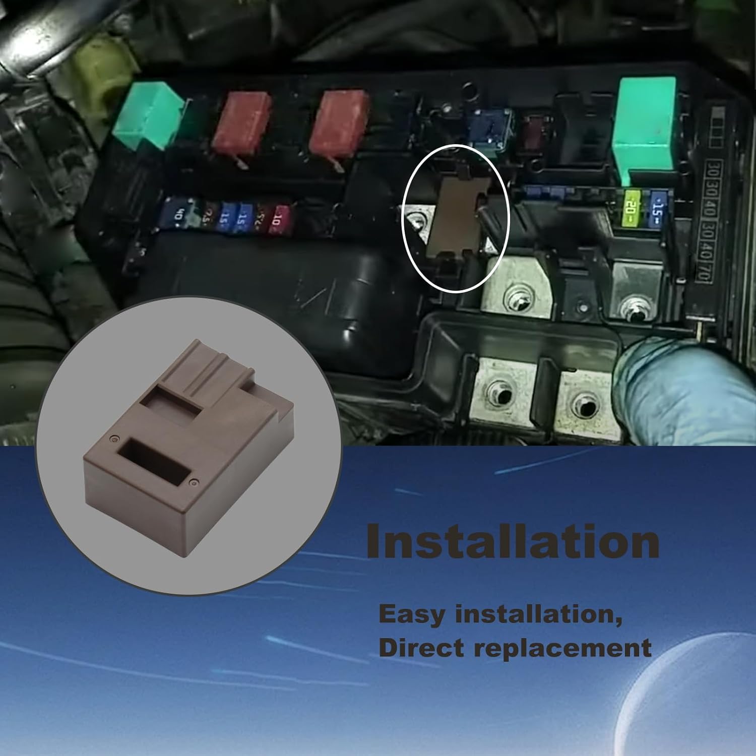 Electronic Load Detector Unit (ELD) Compatible with Honda Accord Civic CRV Crosstour Odyssey Pilot Acura ILX ILX Hybrid MDX RDX RLX TL TLX TSX ZDX Replace# 38255-SNA-003