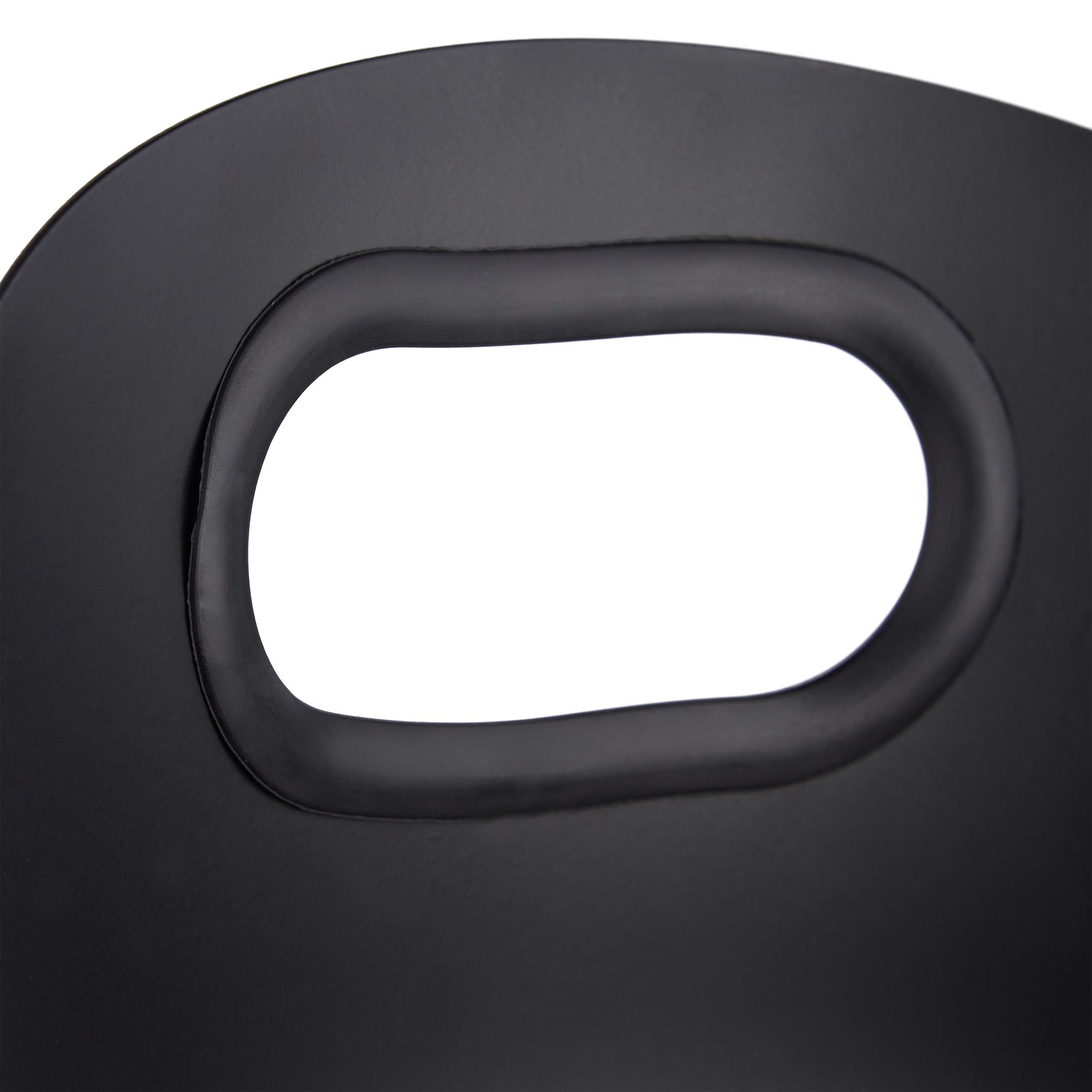 Relaxdays Set da 4 Accessori per Camino e Stufa, Attizzatoio, Paletta, Scopino e Supporto, 59x23,5x16 cm, Moderno, Nero