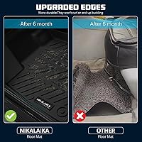 Vista 6 de Alfombrillas para Honda Pilot 2023, 2024, 2025, 2026, protección para todo tipo de clima, forros de goma TPE para Honda Pilot 2023-2026, accesorios