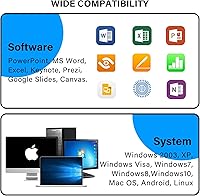 Vista 7 de Presentation Clicker - Juguete de puntero remoto para gatos, presentador inalámbrico, control USB para presentaciones de PowerPoint, control remoto