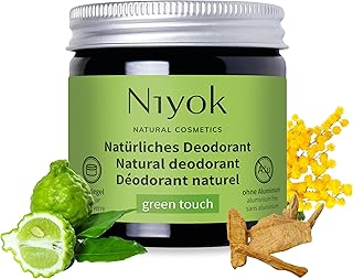 Gesponserte Anzeige – Niyok® 2-in-1 anti-transpirante Deocreme "Green Touch" (40ml) • Natürliches Deo ohne Aluminium • 24h...