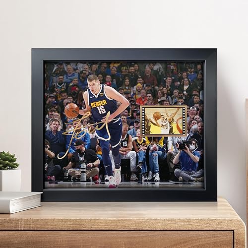 Miniatura 2 de sufenvera Póster enmarcado de Nikola Jokic de baloncesto con diseño de Nikola Jokic, collage de películas fotográficas, regalos de recuerdo para