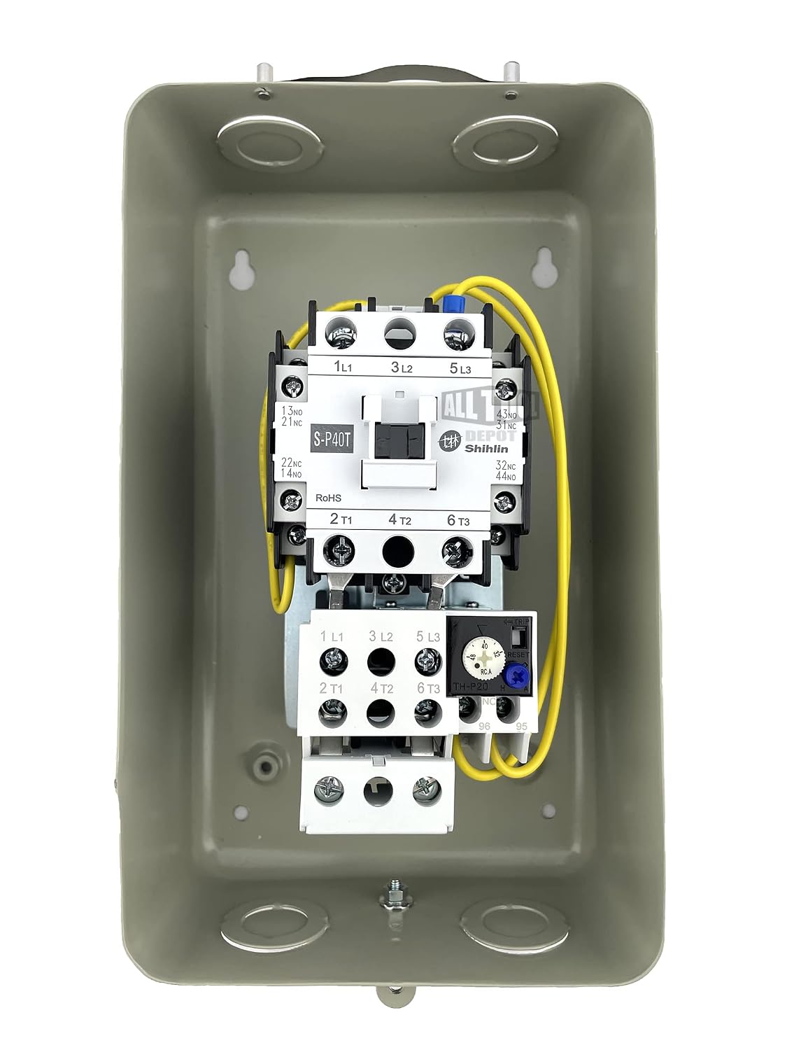Magnetic Motor Starter Control 7.5 HP Single Phase 208/230V 32-48AMP S-P40TX