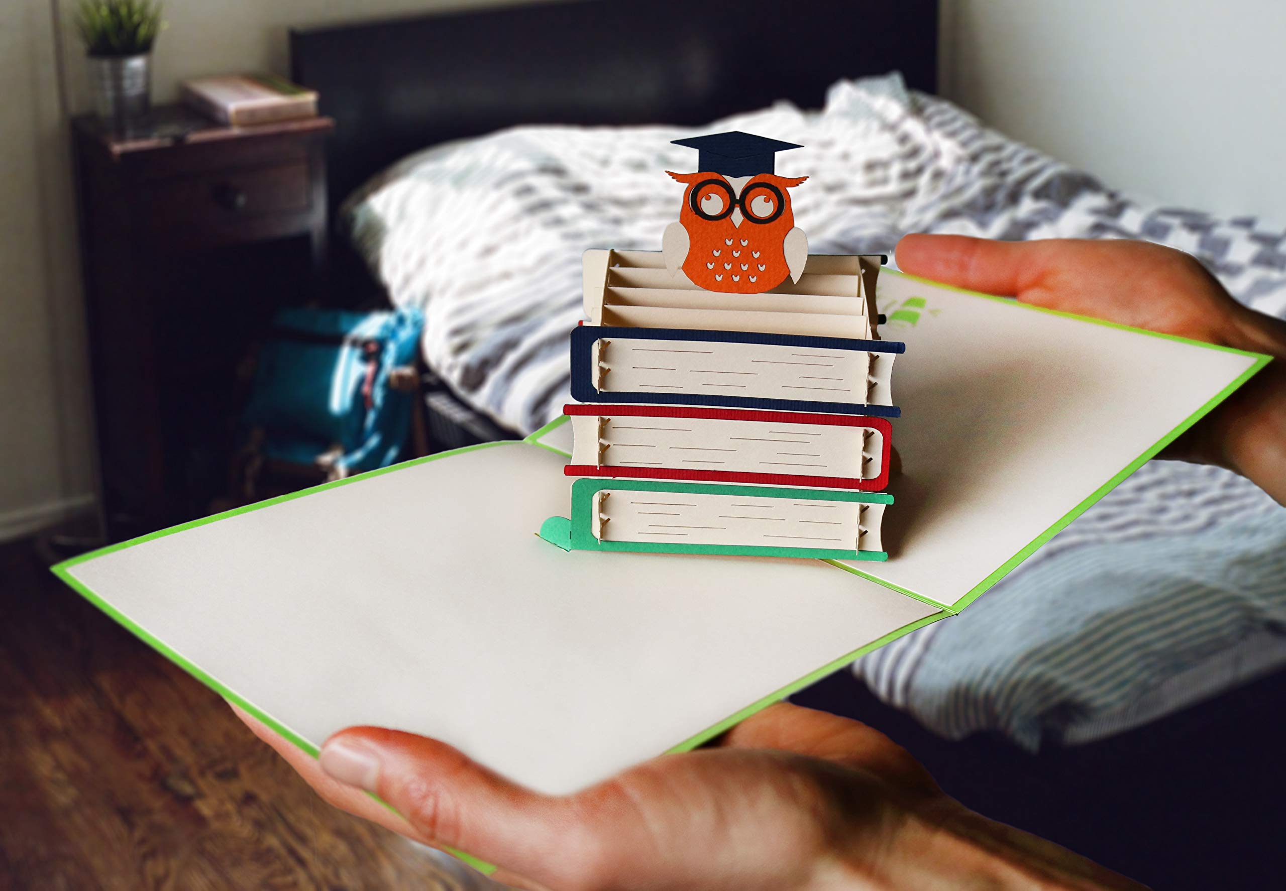 Allegro biglietto per la laurea e gli esai - 3D pop-up card per l