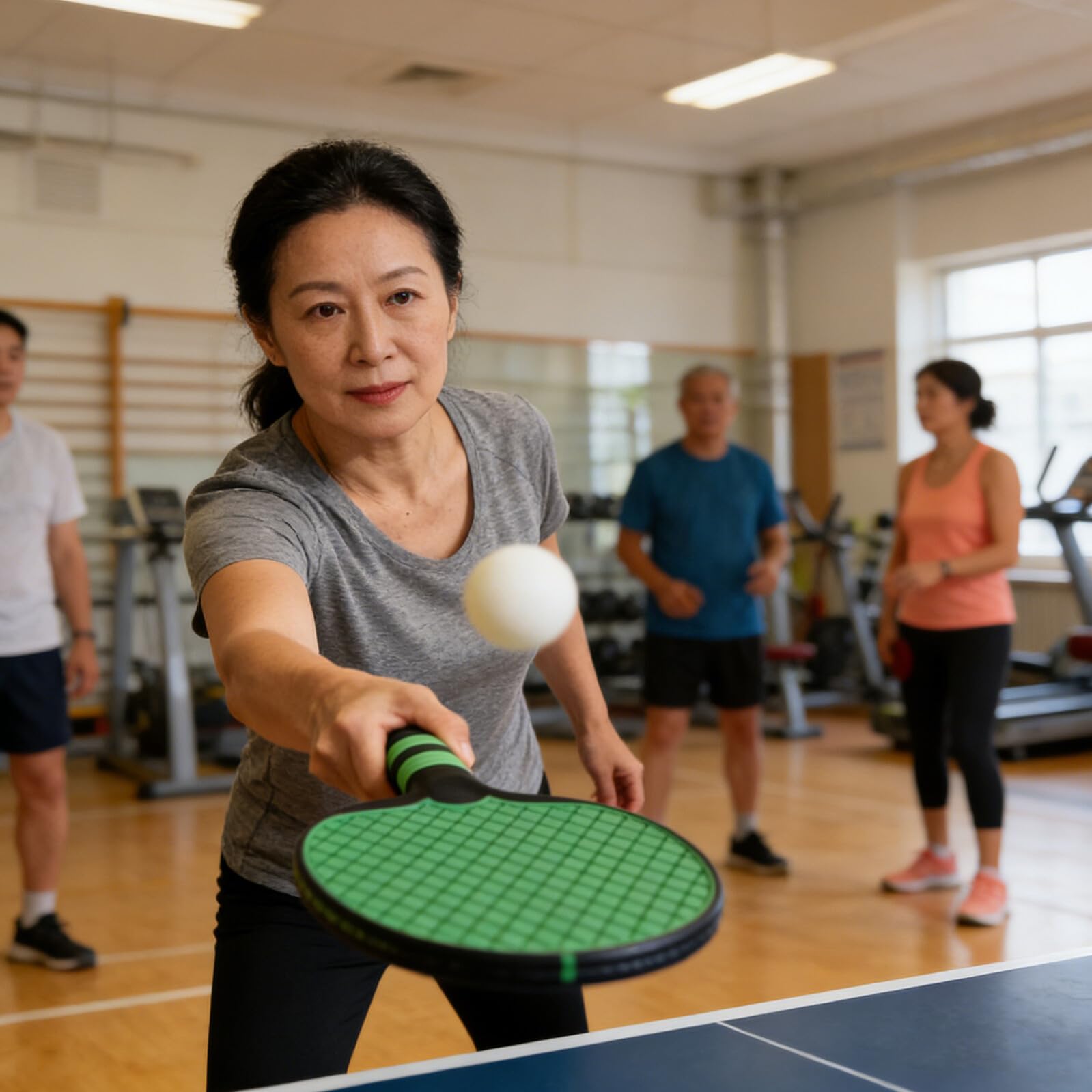 Healeved Set Racchette da Ping Pong Penhold per Principianti, Impugnatura Antiscivolo Ergonomica, Plastica Resistente, Adatte per Allenamento Interno ed Esterno, Controllo