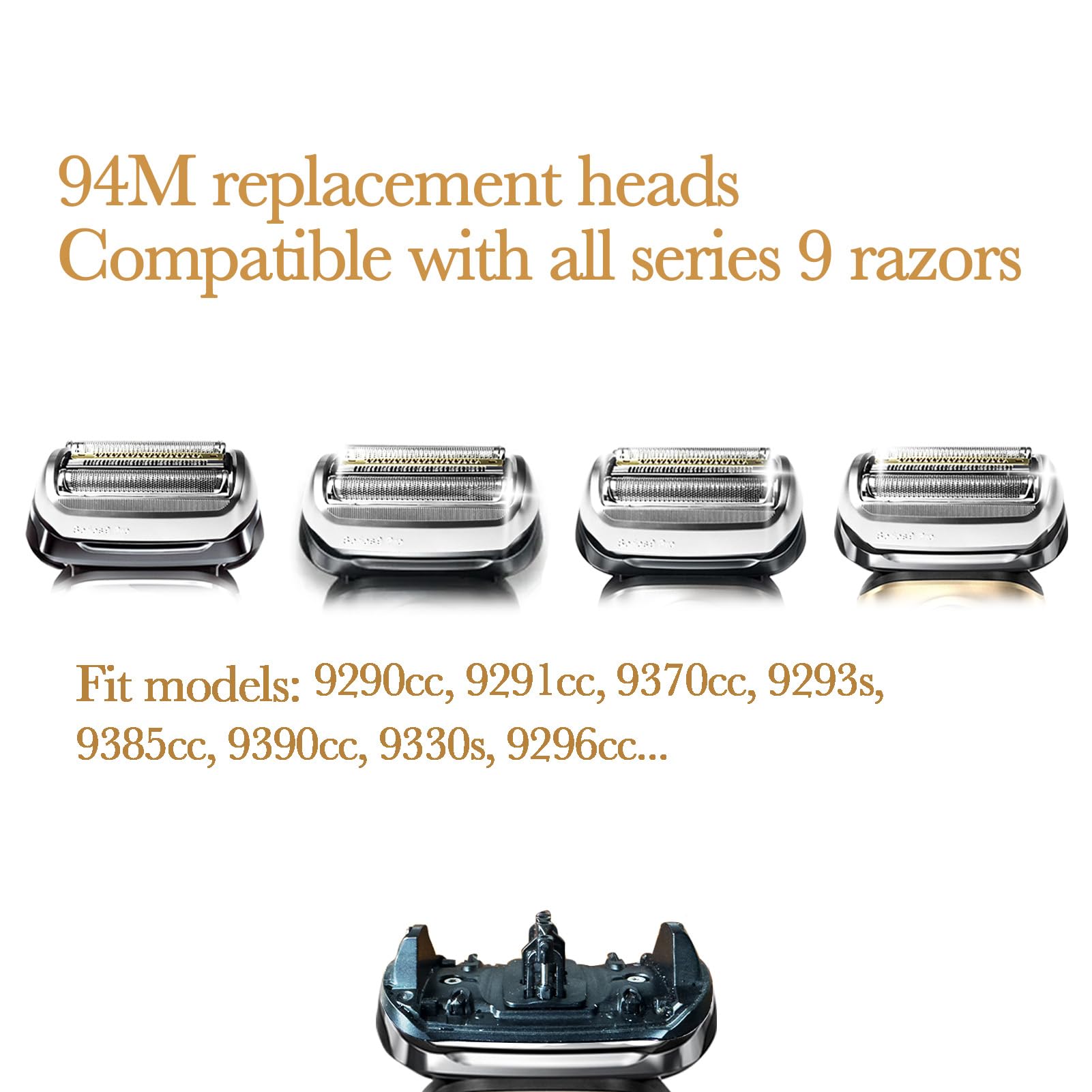 Series 9 S9 Electric Shaver Replacement Head with 2+2 Precision Blades