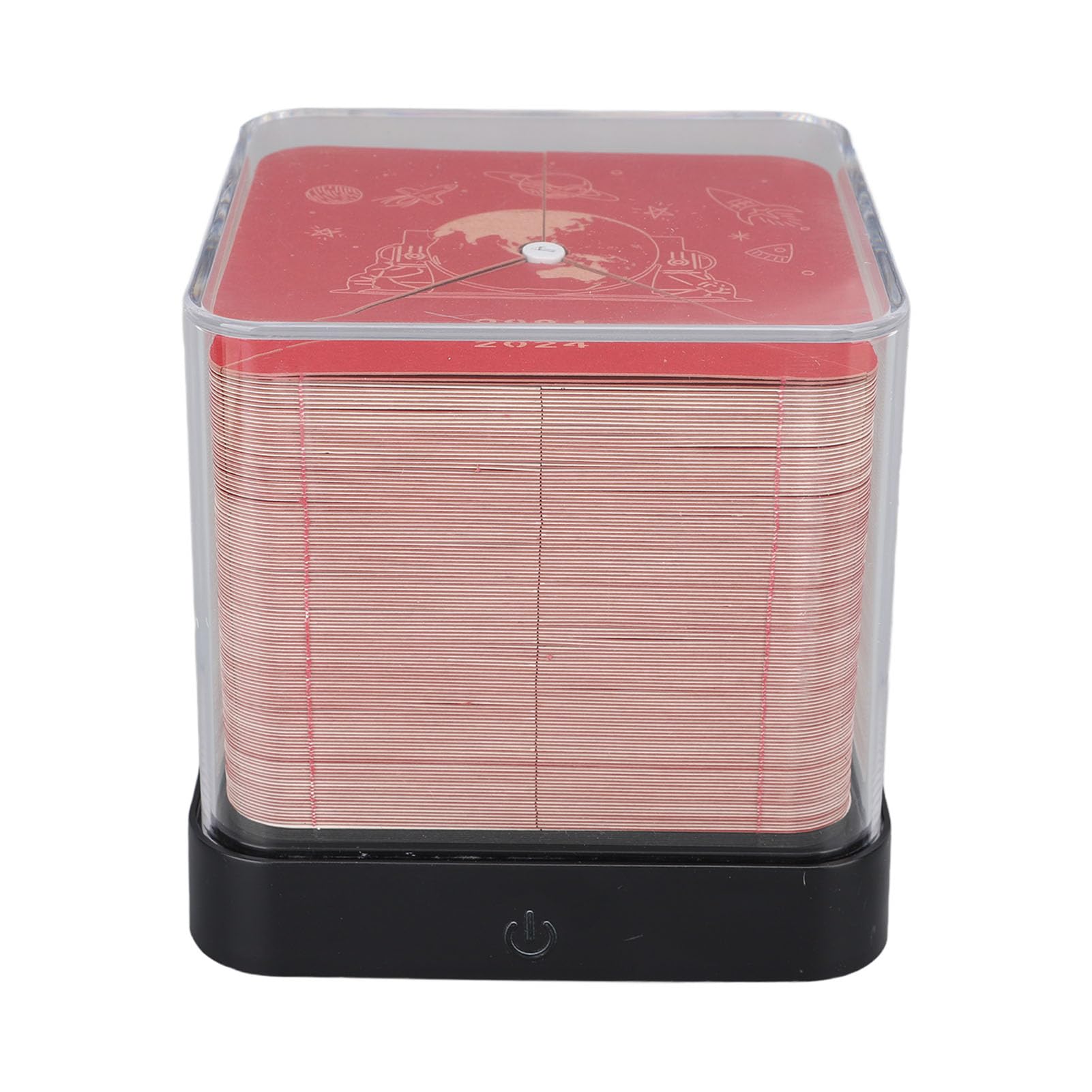 Sorandy & Long Lasting, 2024 Earth Paper Carving 3D Calendar Art - Explore Cultures, Multi Functional Memo Pad with 3D Effects for Unique Gift Choice (Red)