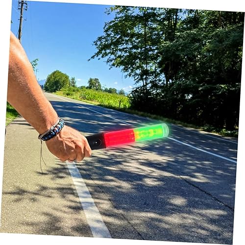 Miniatura 6 de HEALLILY 2 varitas de tráfico LED intermitentes para conciertos, evacuaciones de emergencia y dirección nocturna, iluminación de seguridad