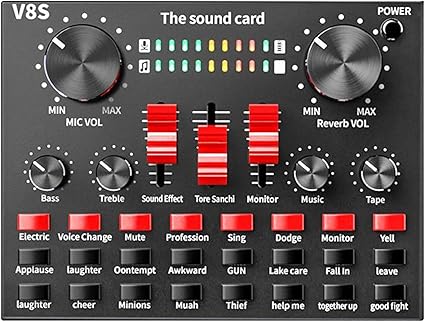 Amazon Kesoto V8sサウンドカード ライブストリームオーディオインターフェイスのbluetooth Usb外部サウンドカード16 サウンド効果電話コンピュータpcオーディオ放送 Kesoto 外付サウンドカード 通販
