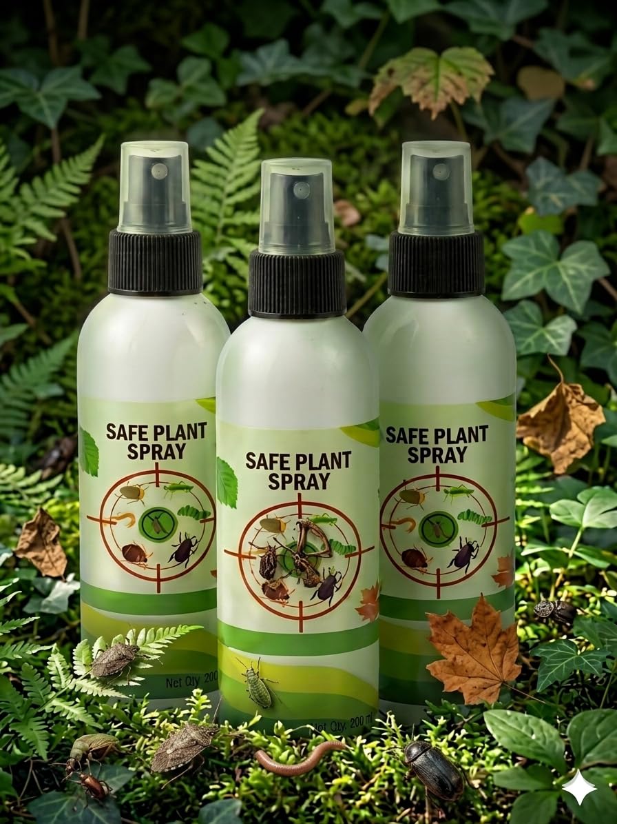 Safe Plant Spray for Indoor and Outdoor Plants, Pest Control Solution, 200ml, Pack of 003-image-17