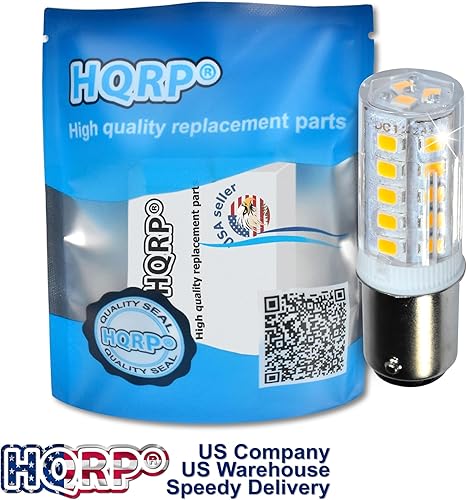 Miniatura 9 de HQRP Paquete de 2 bombillas de barco marino BA15d Base 32LED para 1076 1130 1176 1142 repuesto 6300-7000 luz blanca fría 12-24V DC