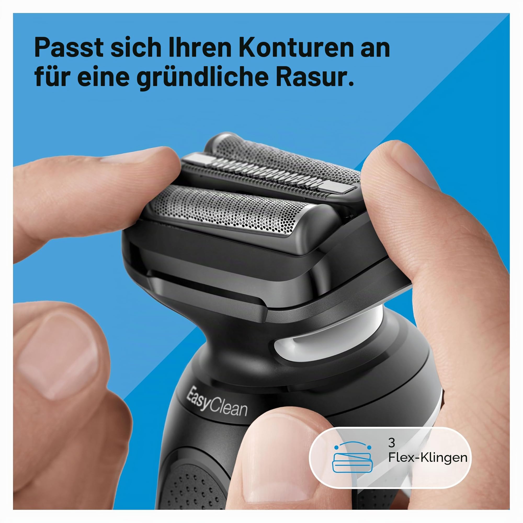 Braun Serie 5 51-W1600s Elektrorasierer für Herren mit EasyClick Body Groomer-Aufsatz, EasyClean, Wet & Dry, wiederaufladbarer, kabelloser Folienrasierer, Weiß Für welchen? Der beste Kauf