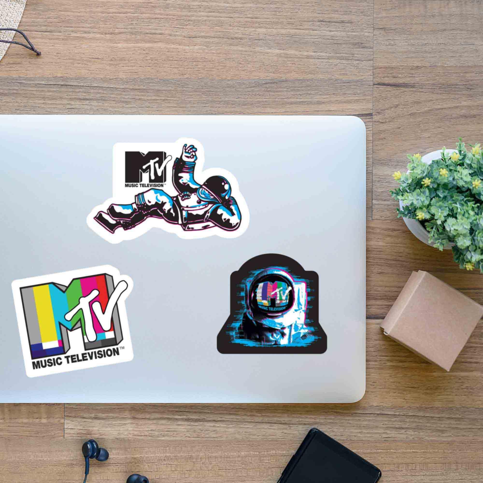 Amazon.com: MTV Retro Logo Adhesive Vinyl Decals - Vintage Set of