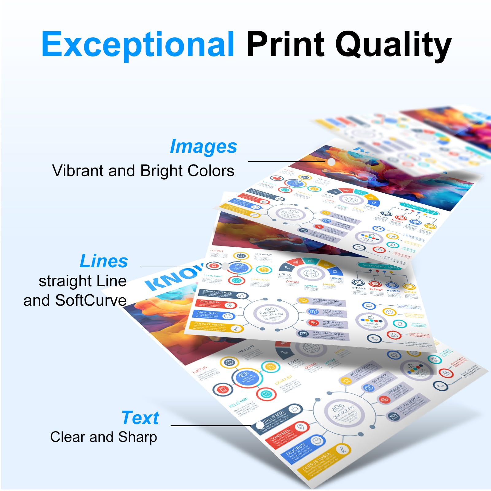KNOWINK 305 XL Cartuchos de Tinta 305 XL Negro y Color Multipack Compatible para HP DeskJet 2710 2070e 2120 2721 4120 HP Envy 6020e 6010 6032 6034 6020e 6420 Impresora(2-Pack)