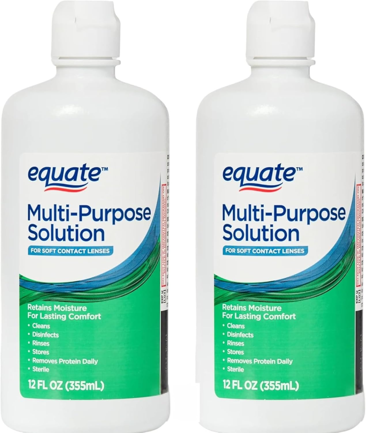 quate Moisture Last Multi-Purpose Contact Lens Solution, Twin Pack 2 x 12 fl oz (24 fl oz Total), Cleans, Disinfects & Moisturizes