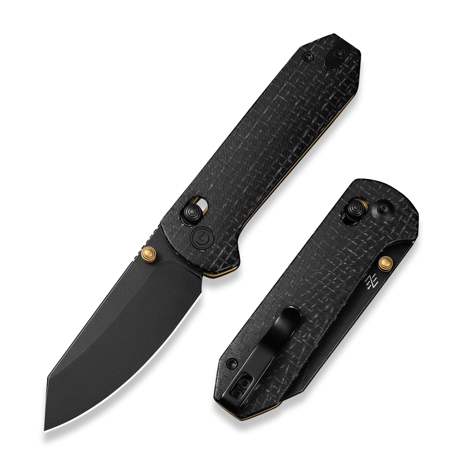 CIVIVI Yonder Small Pocket Knife for EDC, 2.88" 14C28N Blade, Black Burlap | Micarta Hand…