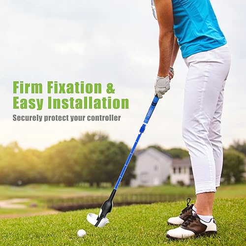Miniatura 4 de YOGES VR Golf Club Handle Compatible with Oculus Quest 2 Controller, Adjustable Length Realistic Golf Club Attachment for Quest 2, Virtual Reality