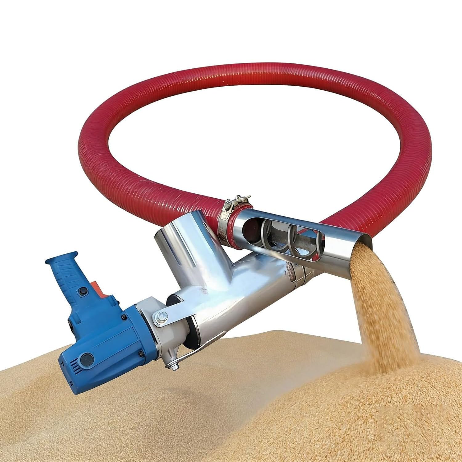 1500 W Kornpulver-Schneckenförderer zum Umfüllen von Sand, Zement, Dünger, Pellets, Kies