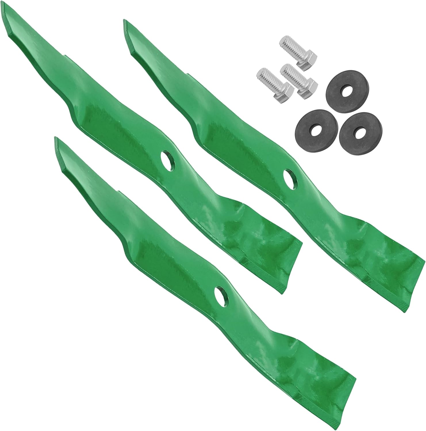 Caltric 48" High Lift Blade Compatible with John Deere Z330M Z330R Z335E Z355R Z425 Z435 Z445 Z515E Z525E Z530M Z535M Z540M X330 X350 X354 X370 X380 X384 X390 X394 X570 X580 X584