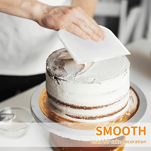 Miniatura 5 de ALLTOP Espátula de cuenco y rascador de banco, herramienta de plástico flexible multiusos para repostería, raspadores de alimentos para masa de pan,