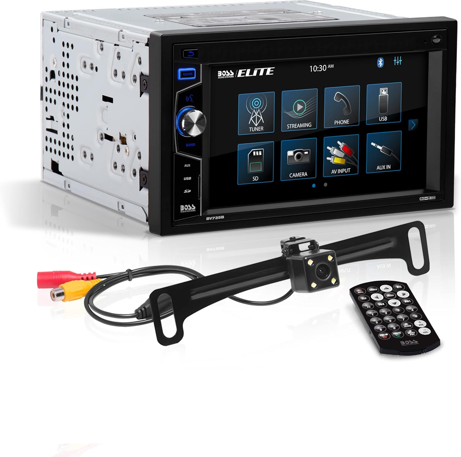 BOSS Audio Systems BV735BLC Car Stereo – Double Din, 6.2 Inch Touchscreen, Bluetooth, No CD DVD Player, AM/FM Radio Receiver, Wireless Remote Control, A-Link (Screen Mirroring), Backup Camera BOSS Audio Systems BV735BLC Car Stereo – Double Din, 6.2 Inch Touchscreen, Bluetooth, No CD DVD Player, AM/FM Radio Receiver, Wireless Remote Control, A-Link (Screen Mirroring), Backup Camera