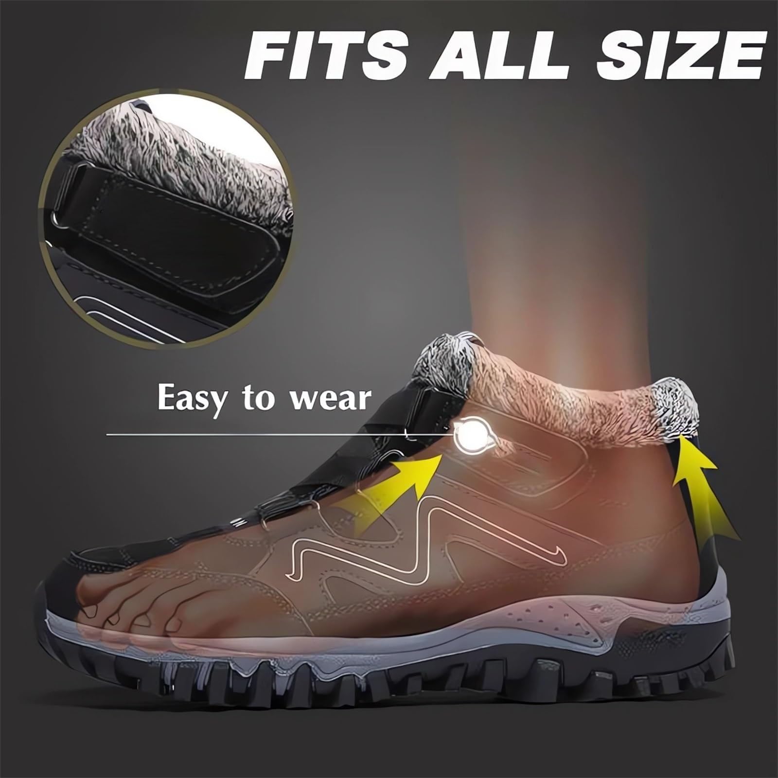 Chaussures d'hiver pour femme - Doublure chaude - Bottes de neige - Antidérapantes - Chaussures de trekking - Chaussures de randonnée - Taille 35-48