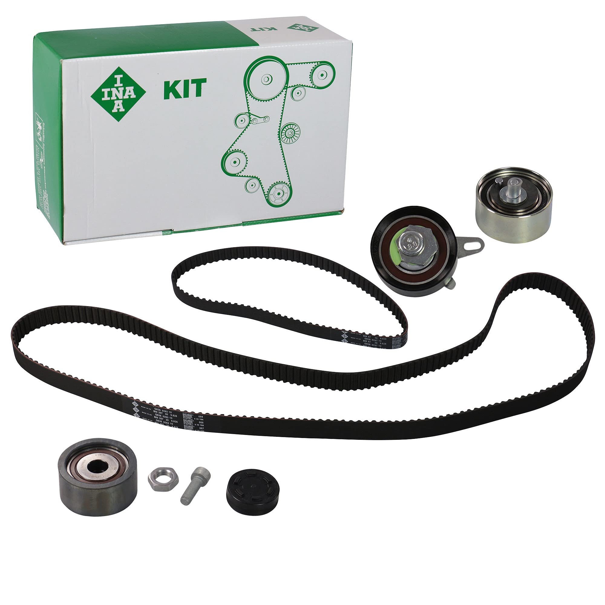 INA Kit de correa de distribución 530 0416 10 Cant. correas: 2 34mm Compatible con AUDI A4 B7 Avant 8ED A4 B6 Avant 8E5 A4 B6 Sedán 8E2 A4 B7 Sedán 8EC, VW Passat B5 GP Variant 3BG, 3B6