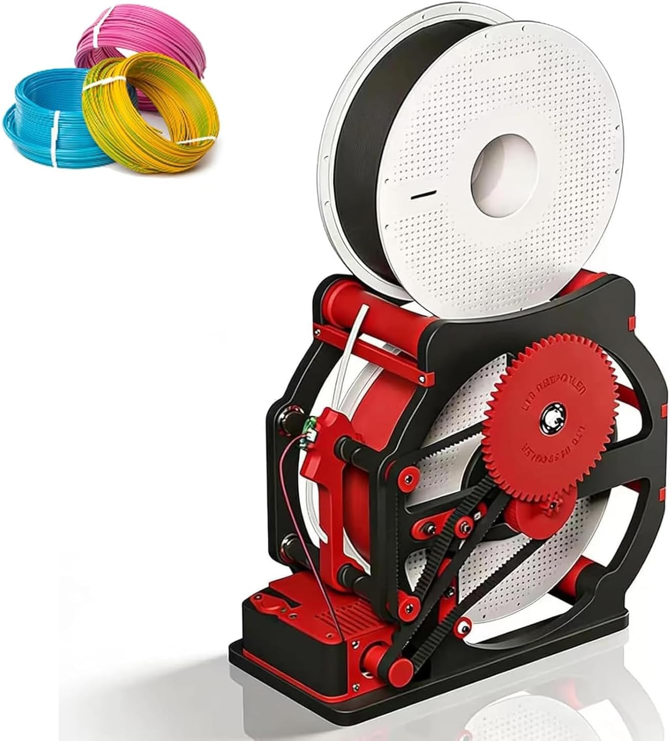 Electric Spool Rewinder, Automatic 3D Filament Rewinder with Smart Start/Stop Function, for 3D Printing Enthusiasts, Crafters