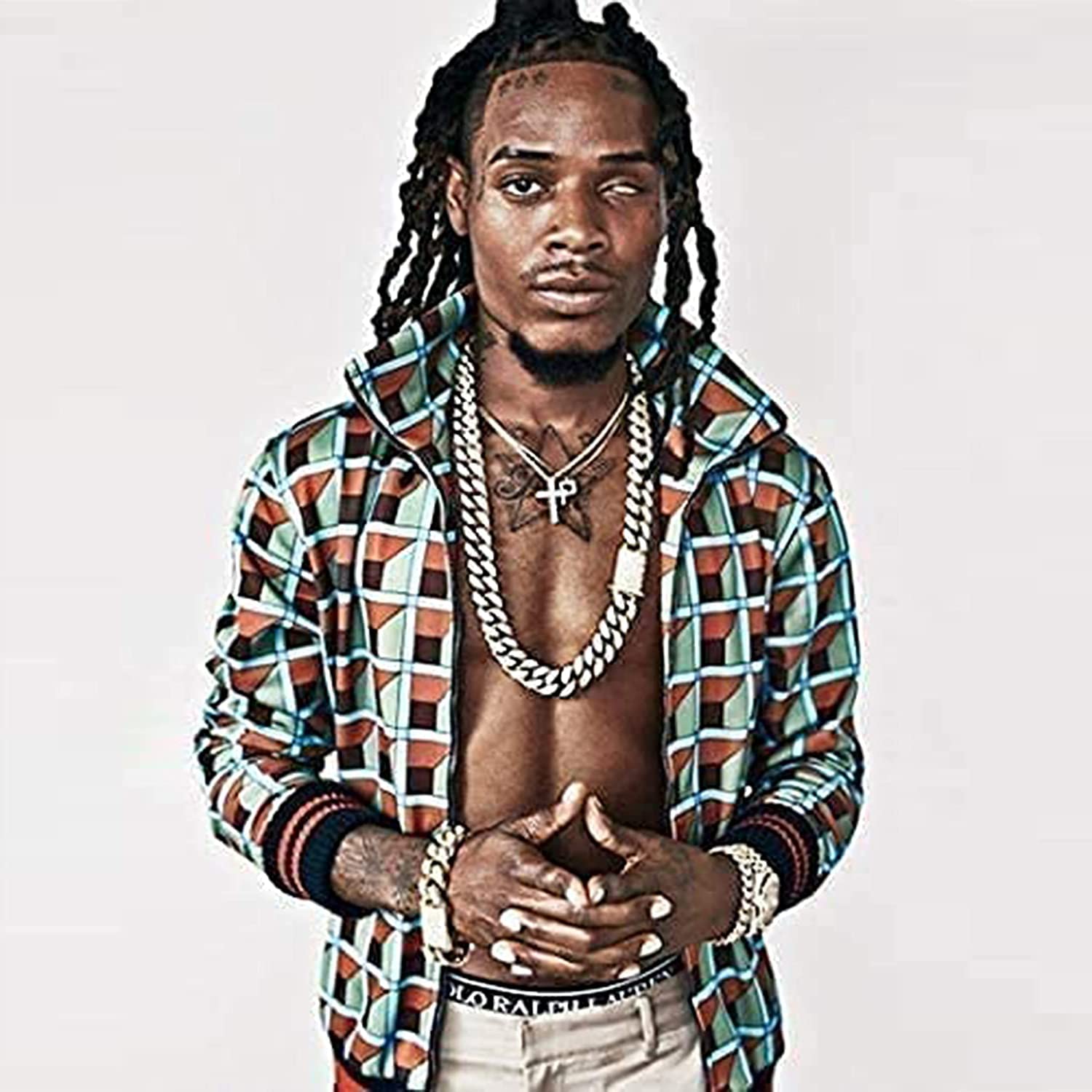 Fetty wap rap rapper hip hop Poster, Size 12x12 inch, by Dark Star One