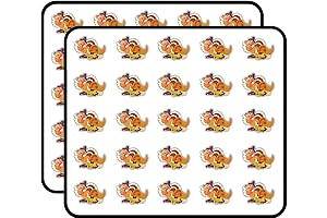 Cute Turkey Animal Art Decor Sticker