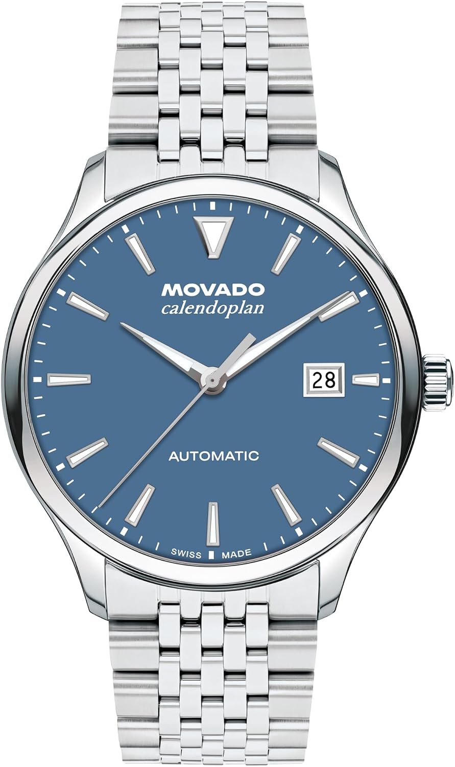 Movado Heritage Series Calendoplan Men’s Automatic Watch, Swiss Self-Winding, 40mm