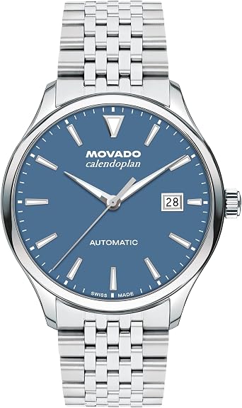 Movado Heritage Series Calendoplan Mens Automatic Watch, Swiss Self-Winding, 40mm