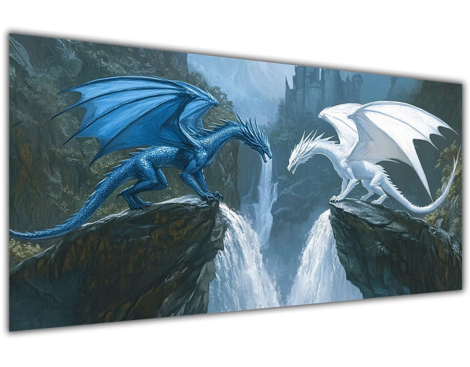 Paint by Numbers Dessin animé Peinture Numero Adulte Dragon Peinture Numero Enfant,DIY Kit Toile Painting Acrylique Loisirs Créatifs Activité Manuelle Décor Art Gift Femmes 90x180cm Sans Cadre-KL703