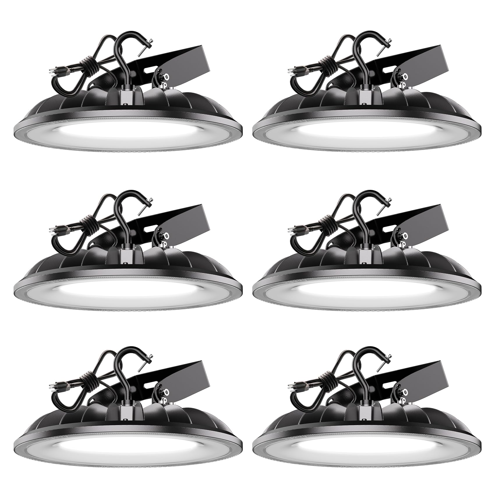 UFO LED High Bay Light 300W 33000LM Super Bright UL Listed 2 Installation Types US Plug IP65 Waterproof