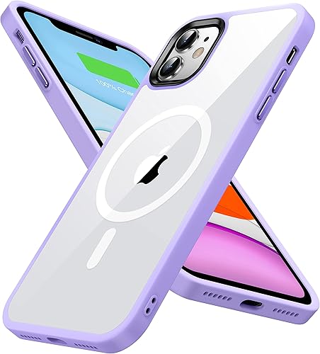 Olialia Funda magnética fuerte para iPhone 11, compatible con MagSafe protección militar contra caídas agradable al tacto, a prueba de golpes, funda