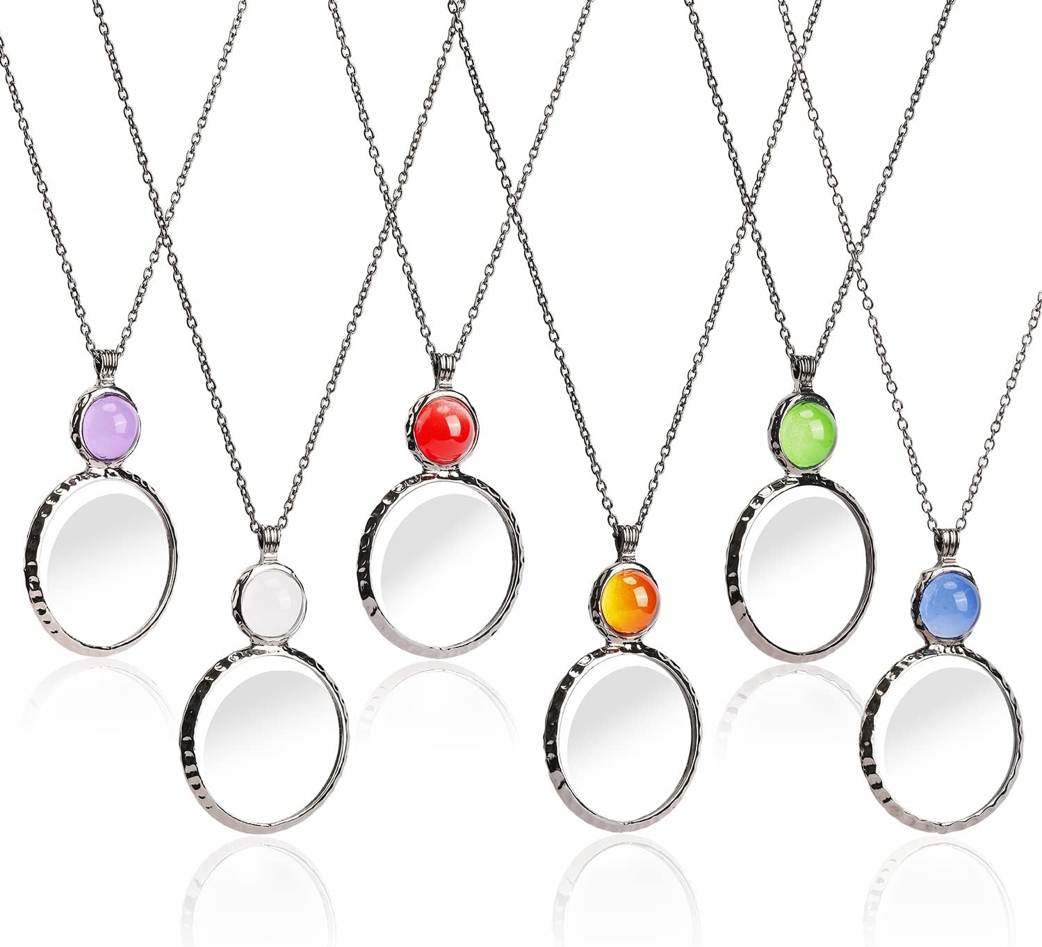 XILAZAB Magnifying Glass Necklace for Women 10X Magnifying