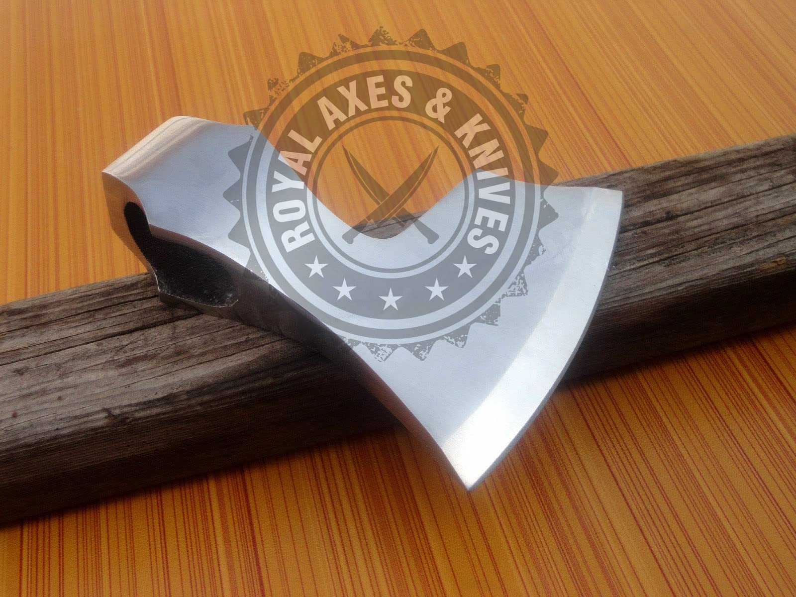 Medieval Huntsman White Custom Hand Made HIGH Carbon Steel Tomahawk Viking Axe Head with Leather Sheath