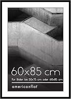 Americký fotorámik Americanflat 60x85 cm čierny - s paspartou 50x75 cm - fotorámik s lešteným plexisklom 1