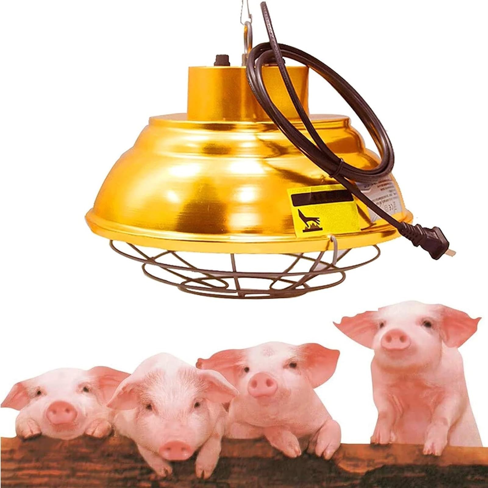 Lámpara de calor infrarroja for aves de corral, lámpara de calor for pollos, lámpara de calefacción ajustable de 200-400 W, ahorro de energía e impermeable for pollitos, cachorros, criadoras, corderos