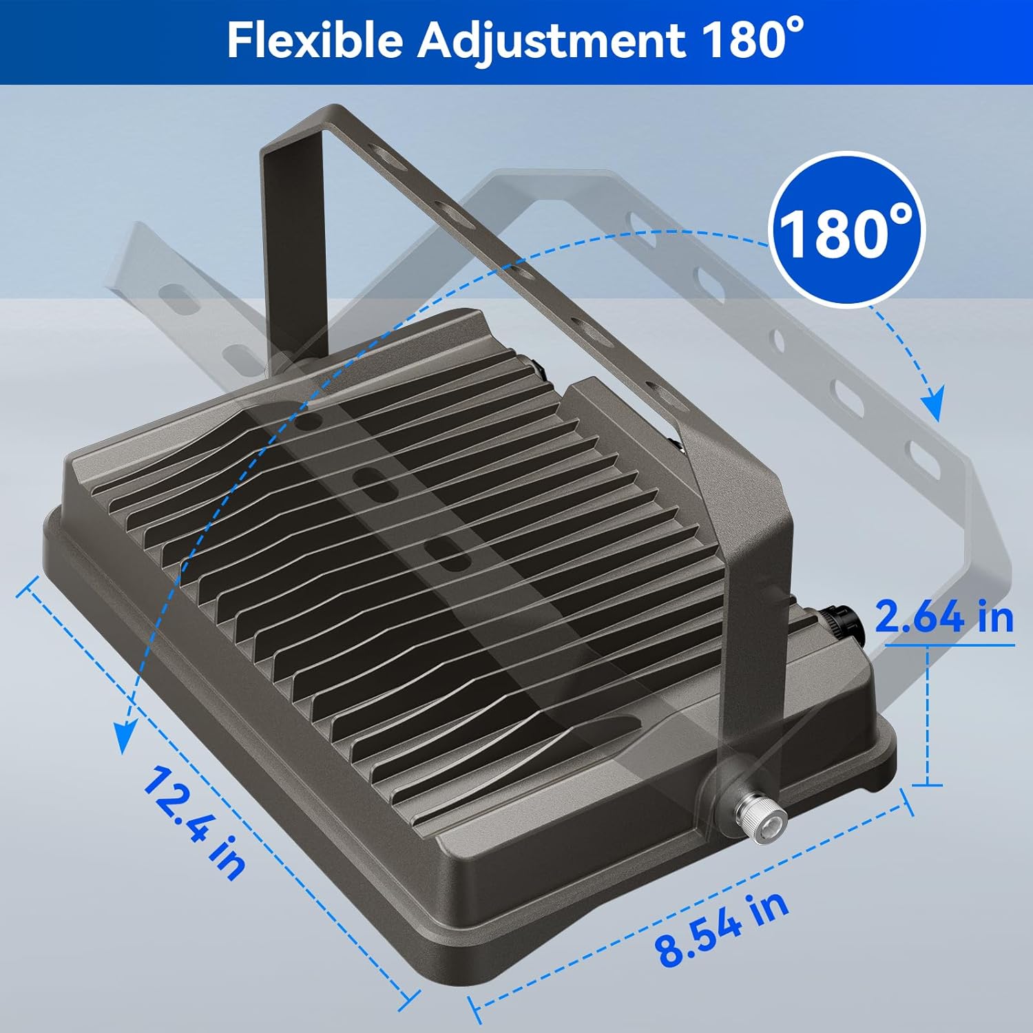 200W Flood Lights Outdoor, 22000LM 5000K with Dusk-to-Dawn Photocell, IP65 Waterproof Security Lights Bright LED Parking Lot Light with Trunnion Mount for Yard (200W Flood Light Light Sensor)
