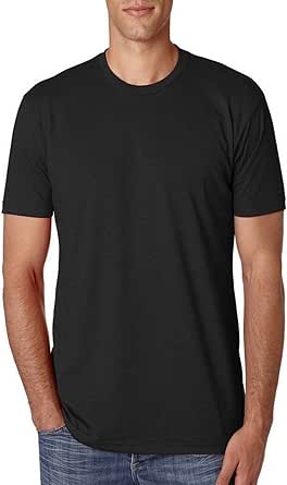 Next Level Premium Fitted CVC Crew Tee Black Large (Pack 5) | Amazon.com