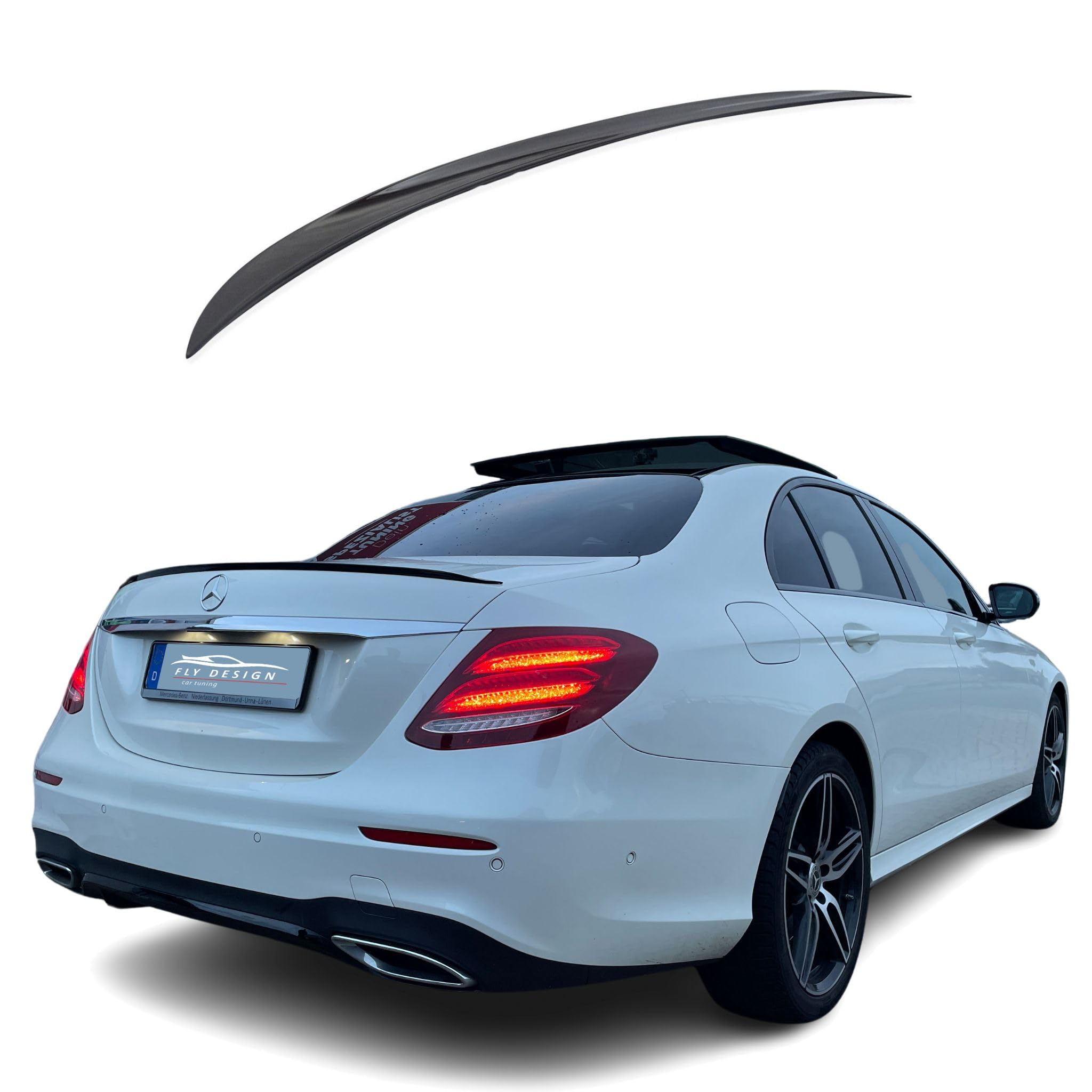Alerón trasero para Mercedes Clase E W213, color negro brillante